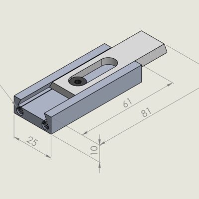 ALU Jogger  10mm Drop/guide W/slide Universal