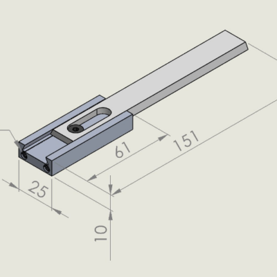 ALU Jogger  10mm Drop/guide W/slide Universal