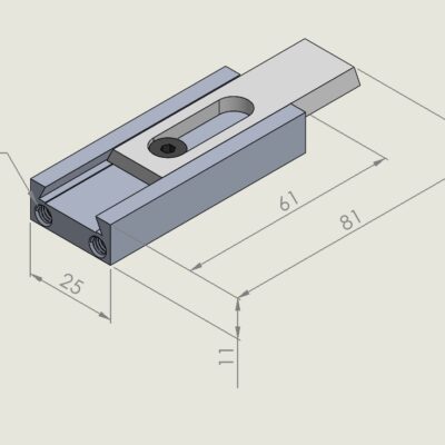 ALU jogger 11mm Drop/guide W/slide Universal