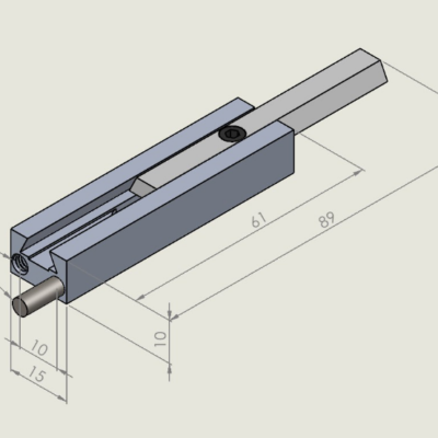 Slim alu jogger 10mm with w/slide universal