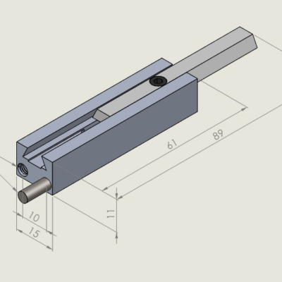 Slim alu jogger 11mm with w/slide universal