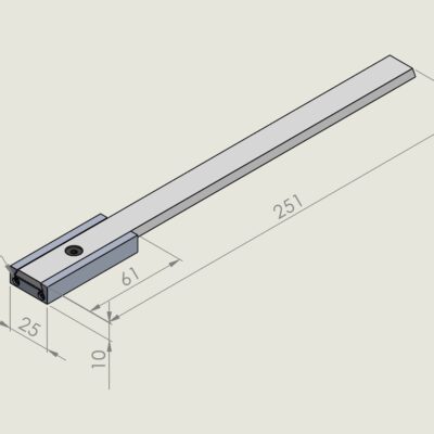 Alu jogger 10mm /Fix slide 251mm with M4