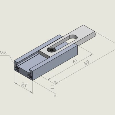 Alu jogger 11mm Drop/guide with M5 hols slide guide 28mm,telescopic