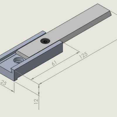 Front Rear Jogger 125mm FIX    Standard fixing
