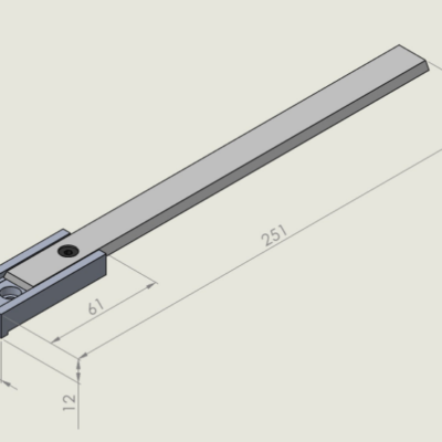 Front Rear jogger 251mm FIX standard fixing