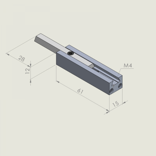 Jogger universal 12mm with M4 for 28mm EXIT